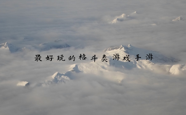 最好玩的格斗类游戏手游