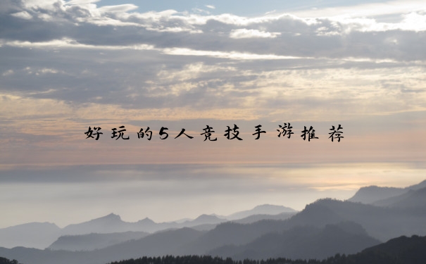 好玩的5人竞技手游推荐