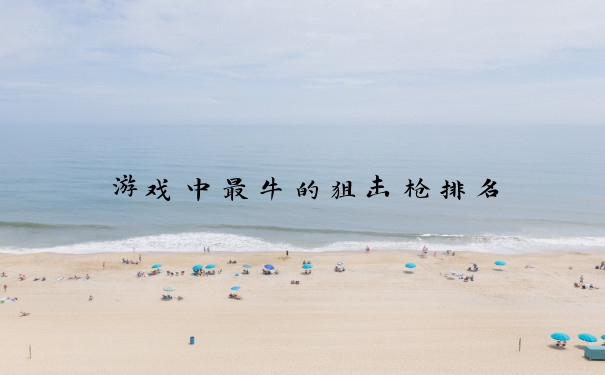 游戏中最牛的狙击枪排名